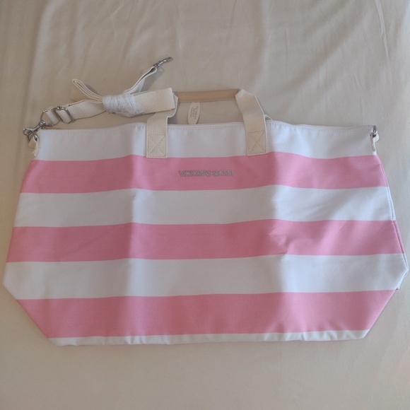 Extra Large Striped Victoria's Secret Tote - Picture 7 of 8